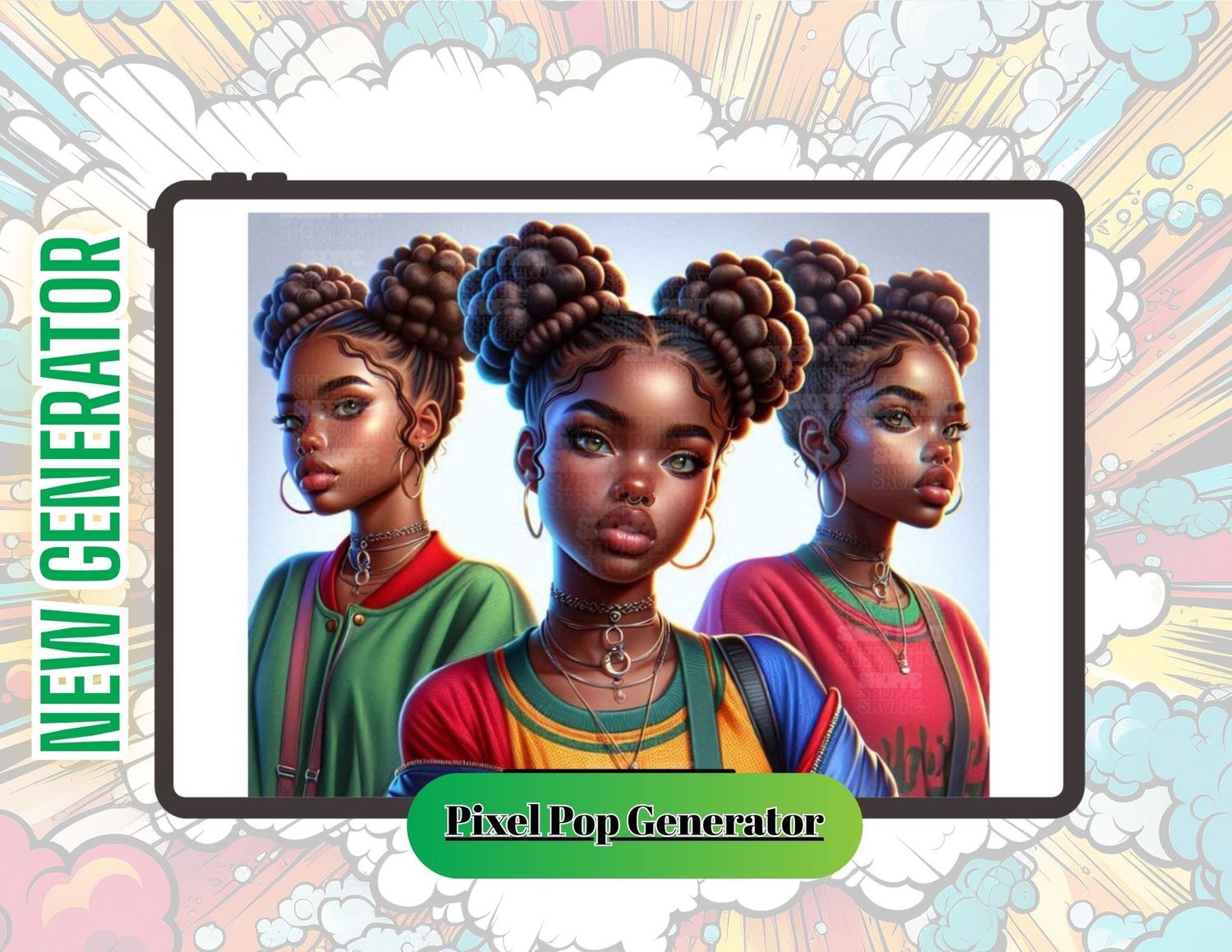 Pixel Pop Prompt Generator