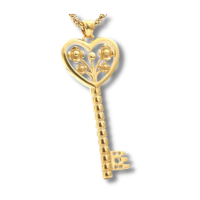 Rose Key Pendant