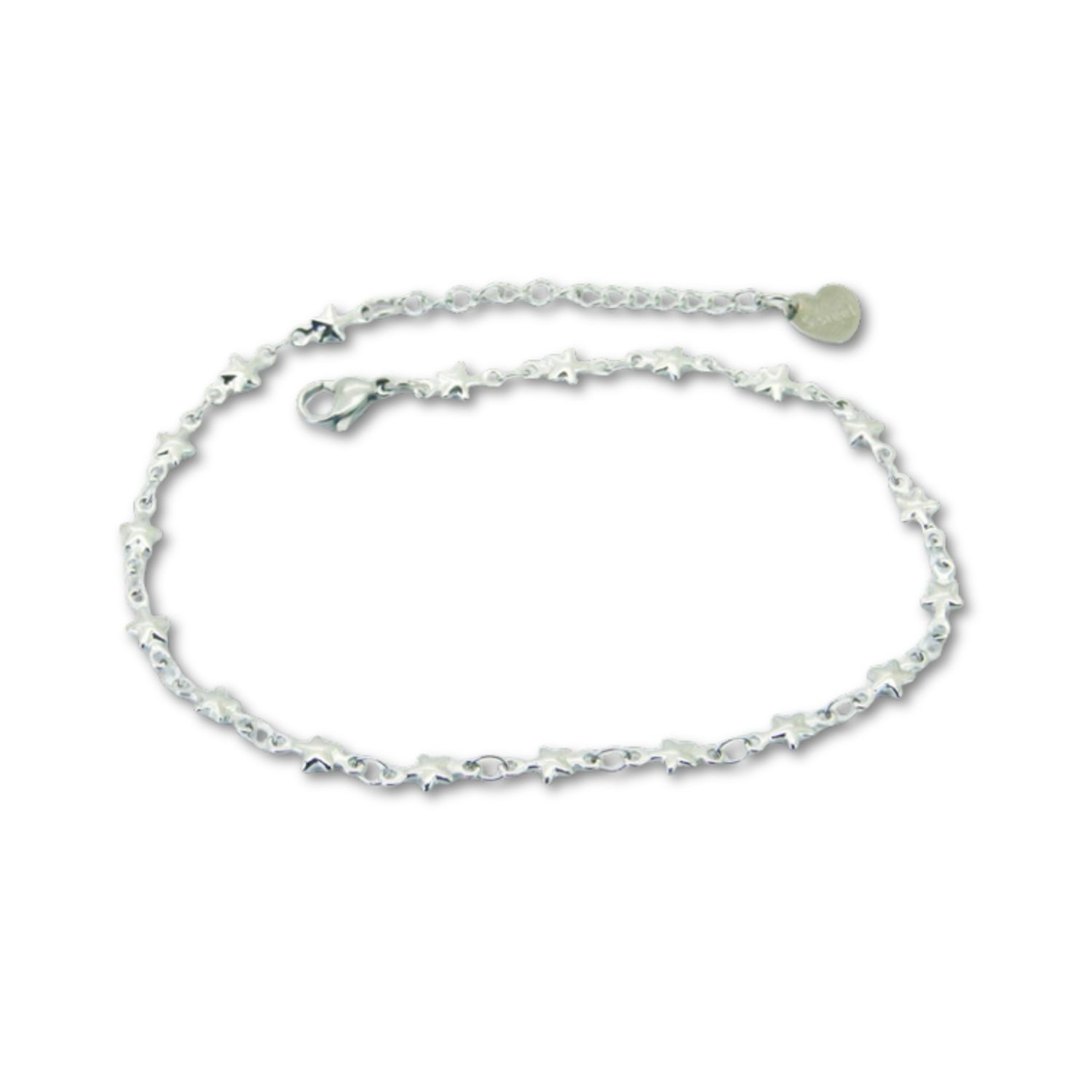 Silver Star Anklet