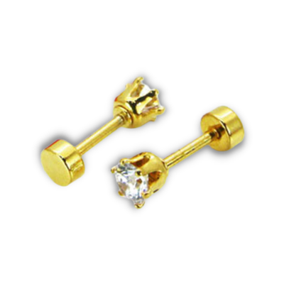 Crystal Crown Stud Earrings