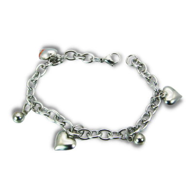 Heart Charm Bracelet