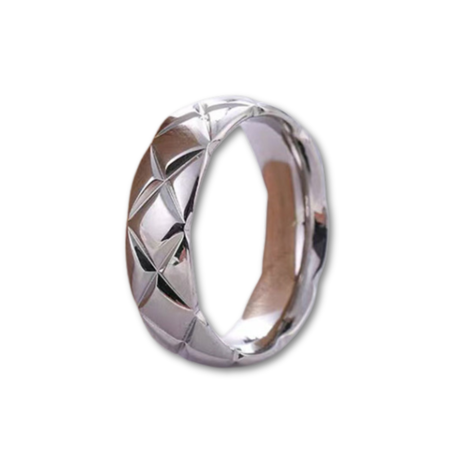 Silver Patterned Ring