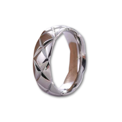Silver Patterned Ring