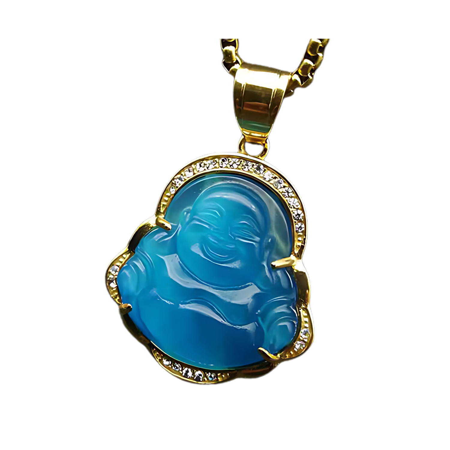 Buddha Aura Pendant - Blue