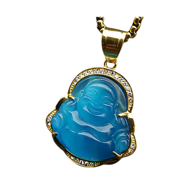 Buddha Aura Pendant - Blue