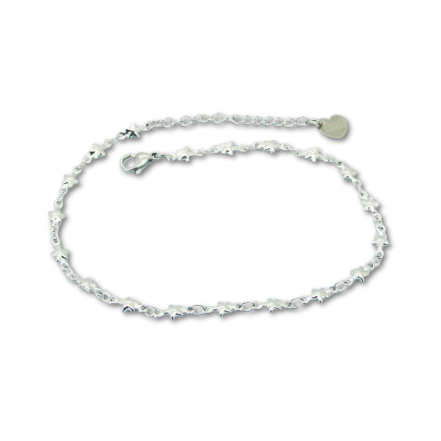 Silver Star Anklet
