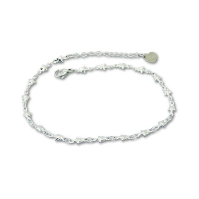 Silver Star Anklet