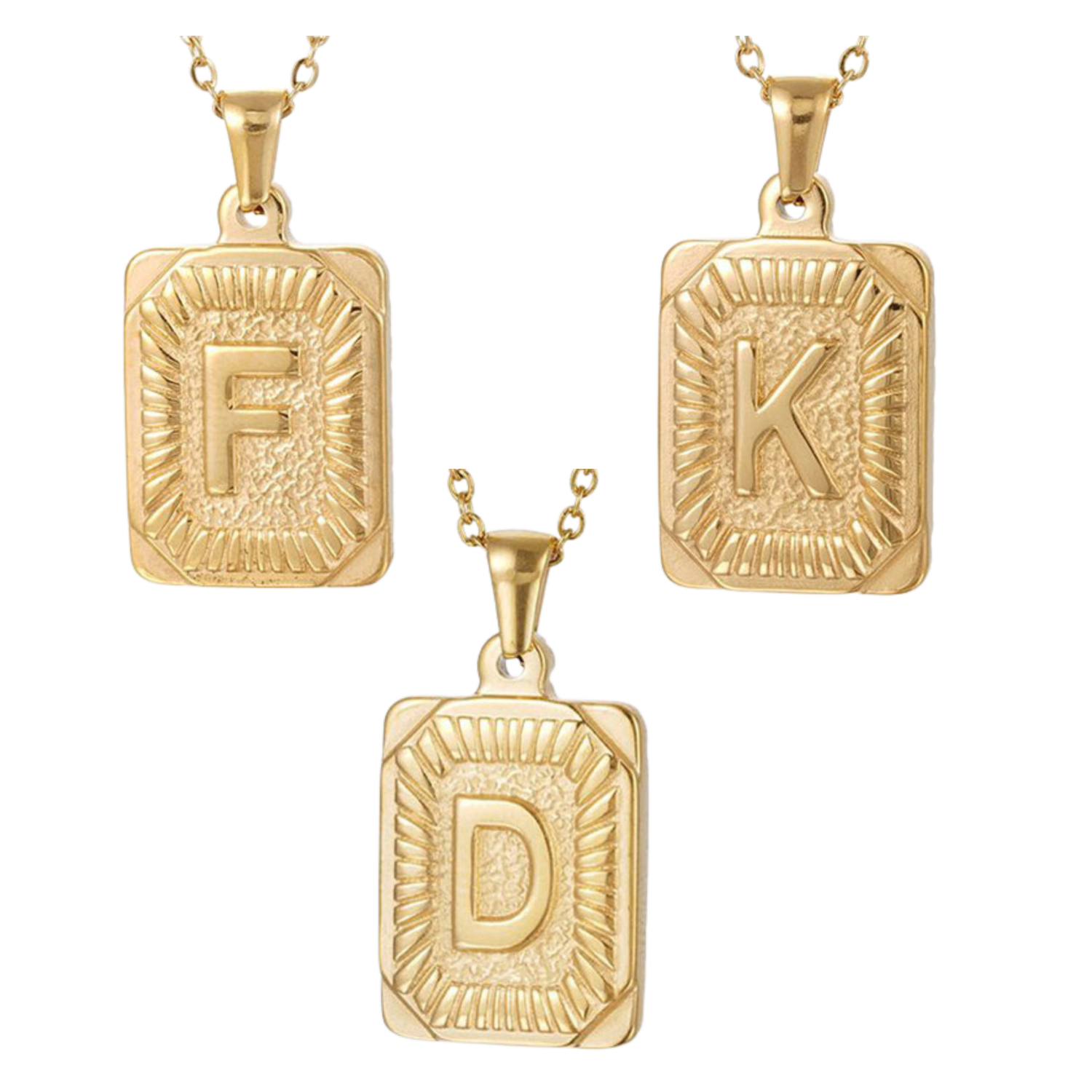 Golden Initials Necklace
