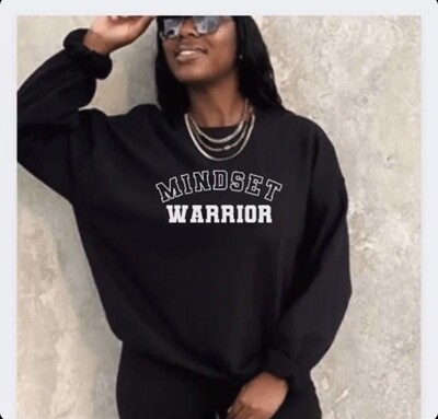 Mindset Warrior Varsity Print Sweatshirt