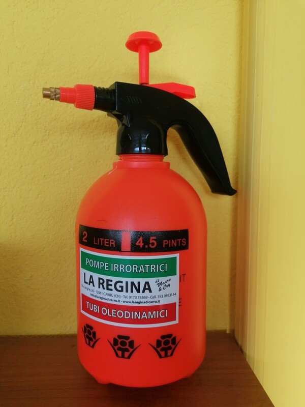 POMPA  A PRESSIONE CON UGELLO IN “ OTTONE”  LT. 2