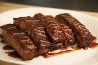 BBQ Ribs or Tips with toast (no sides)