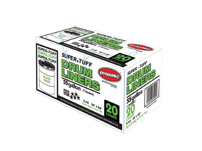 Dynamic 2mil Black Drum Liner 20ct