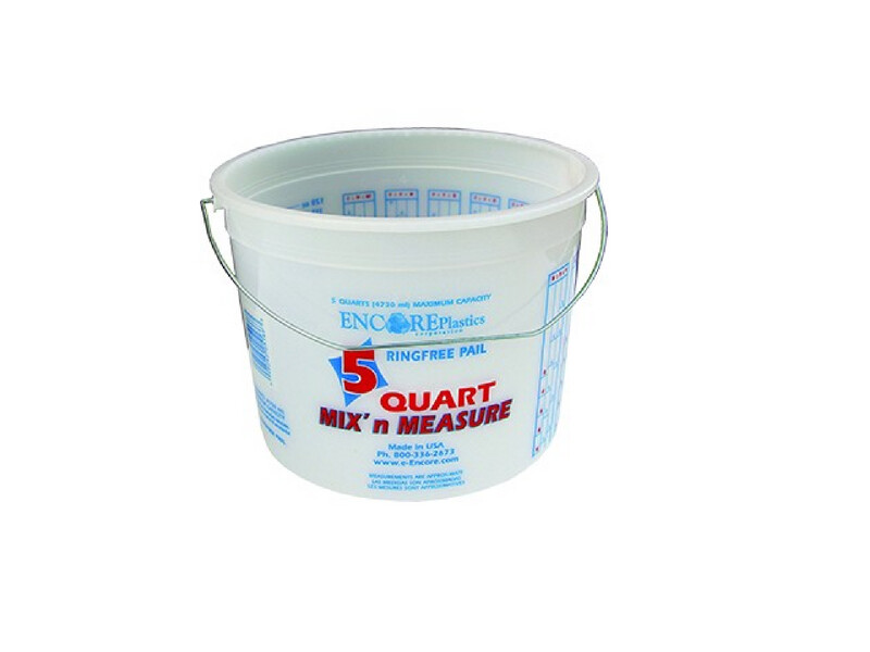 Encore 5qt Clearvue Ring-free Pail w/Wire Handle &amp; Graduations