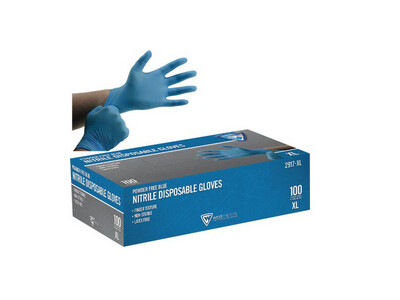 West Chester 2.5mil X-Large Blue Nitrile Glove #2917-XL
