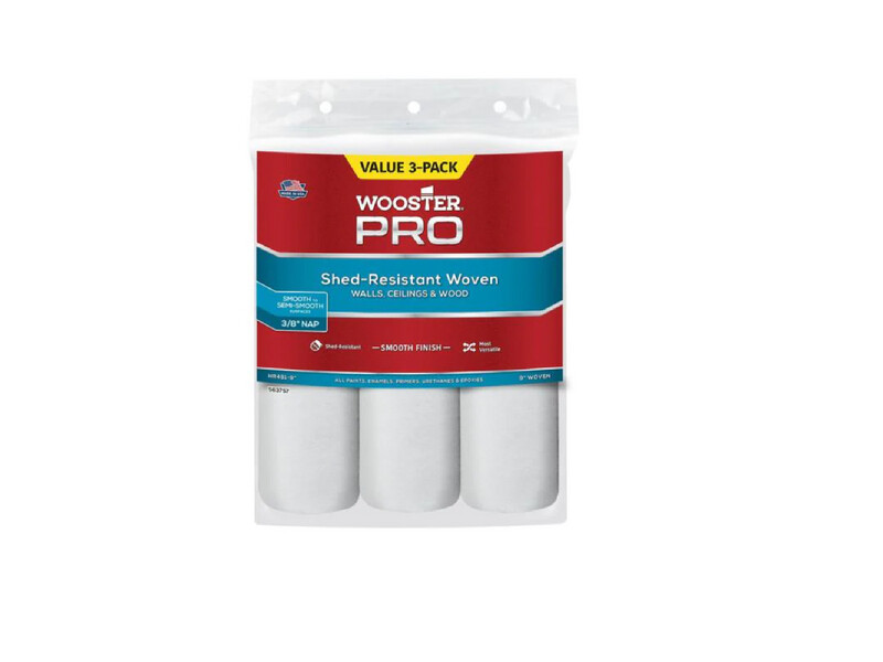 Wooster 9&quot; Pro/Doo-Z 3/8&quot; Nap Roller Cover 3 PK