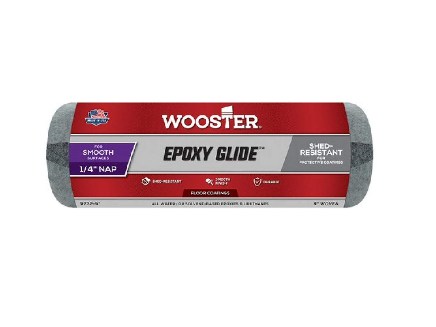 Wooster 9&quot; Epoxy Glide 1/4&quot; Nap Roller Cover
