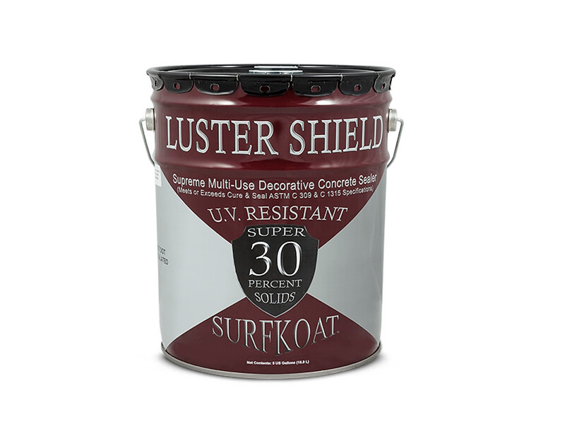 SurfKoat SUPER LUSTER SHIELD 30% Solids Acrylic Copolymer Decorative Concrete Sealer 5G