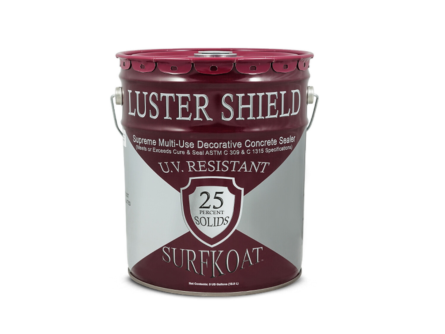 SurfKoat LUSTER SHIELD 25% Solids Acrylic Copolymer Decorative Concrete Sealer 5G