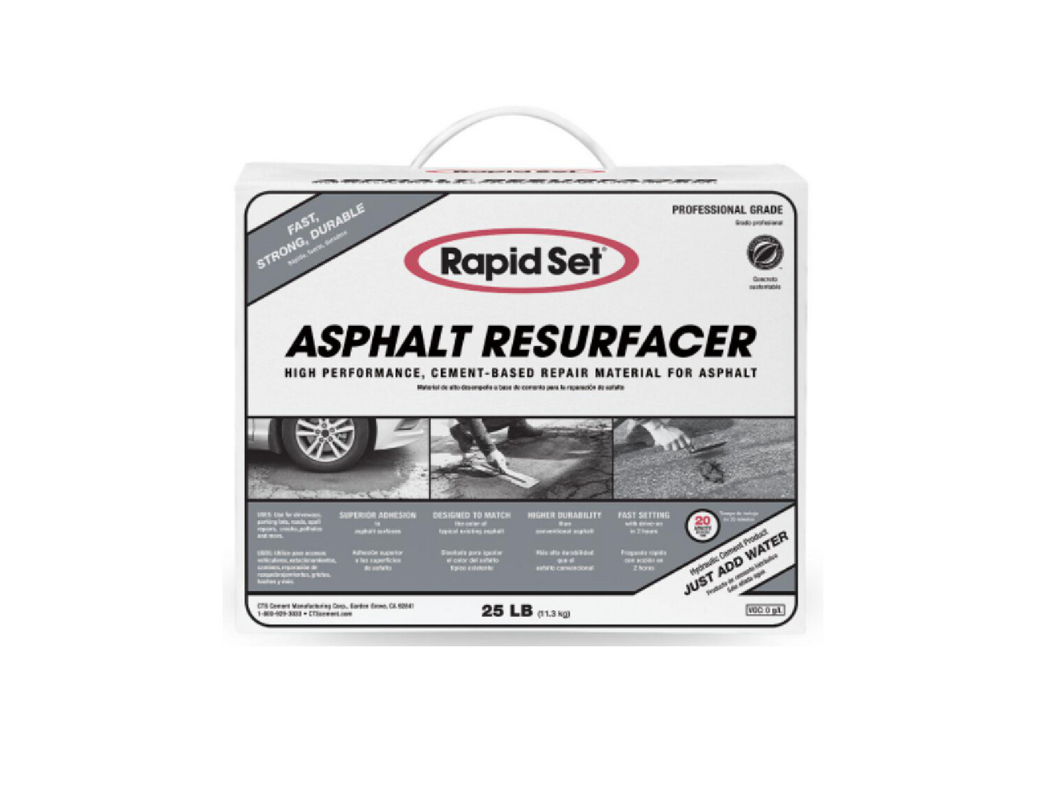 Rapid Set® Asphalt Resurfacer Box - 25lb