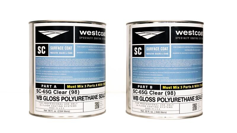 Water-Based Polyurethane -  Clear Gloss 1 gal 3:1 Formula