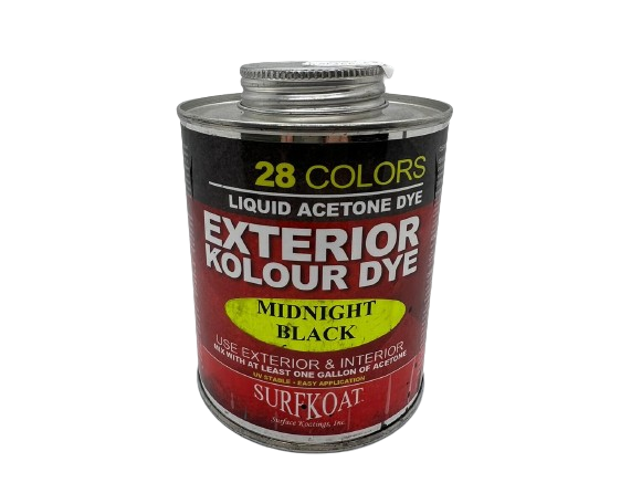 SurfKoat EXTERIOR KOLOUR DYE 16 oz Can - Midnight Black