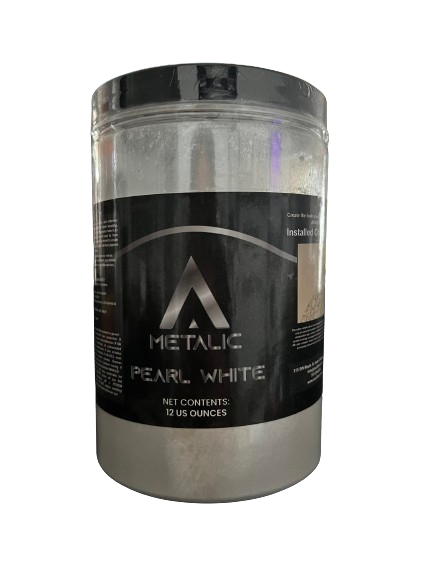 ARAS Metallic Pearl White pigment 12oz