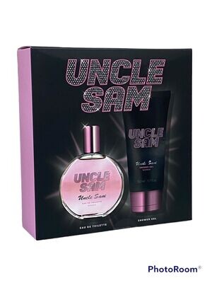 UNCLE SAM PINK donna- contiene gel doccia 150ml.+ eau de toilette 50 m