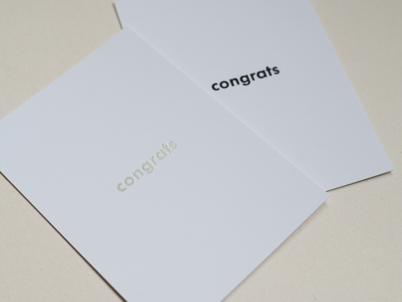 "congrats", geprägt