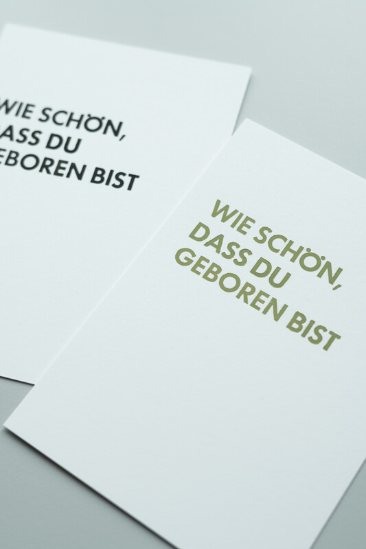 "Wie schön, dass du geboren bist", geprägt