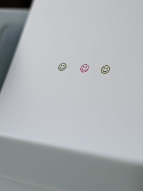 Smiley, geprägt