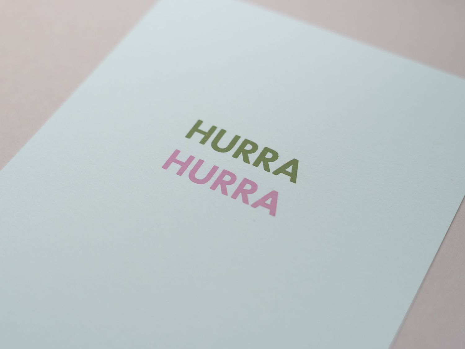 "Hurra Hurra, geprägt