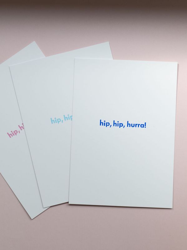 "hip, hip, hurra!",  geprägt
