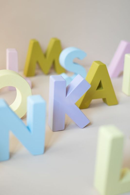 Buchstaben zum Aufhängen