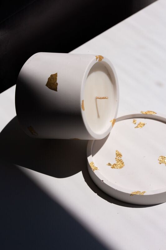 white &amp; gold