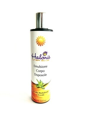 Emulsione Corpo Doposole 250 ml
con Aloe Barbadensis e Avocado