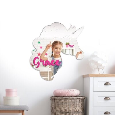 Children's Unicorn Mirror Personalised