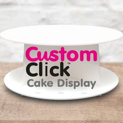 Custom Click Cake Stands & Messages