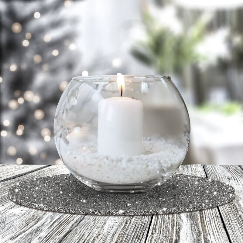 Christmas Glitter Centrepiece Plate