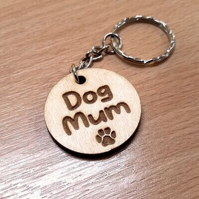 Dog Mum Keyring Gift for Dog Owners