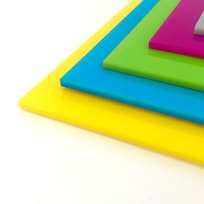 4pk Perspex® Colour Panels - 50 x 50 cm