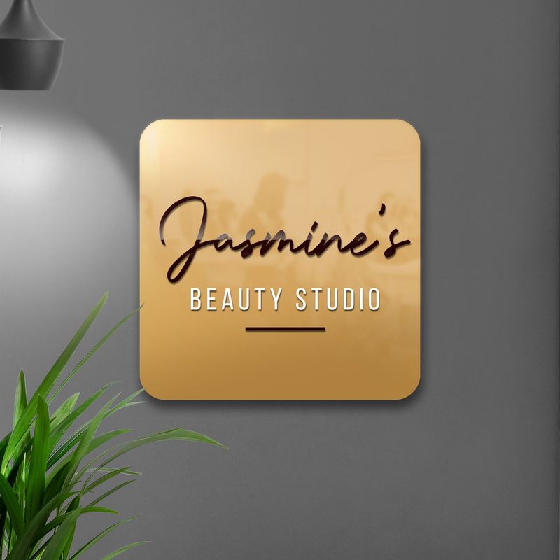 Roma Signature 3D Custom Text Acrylic Business Sign | Interior or Exterior