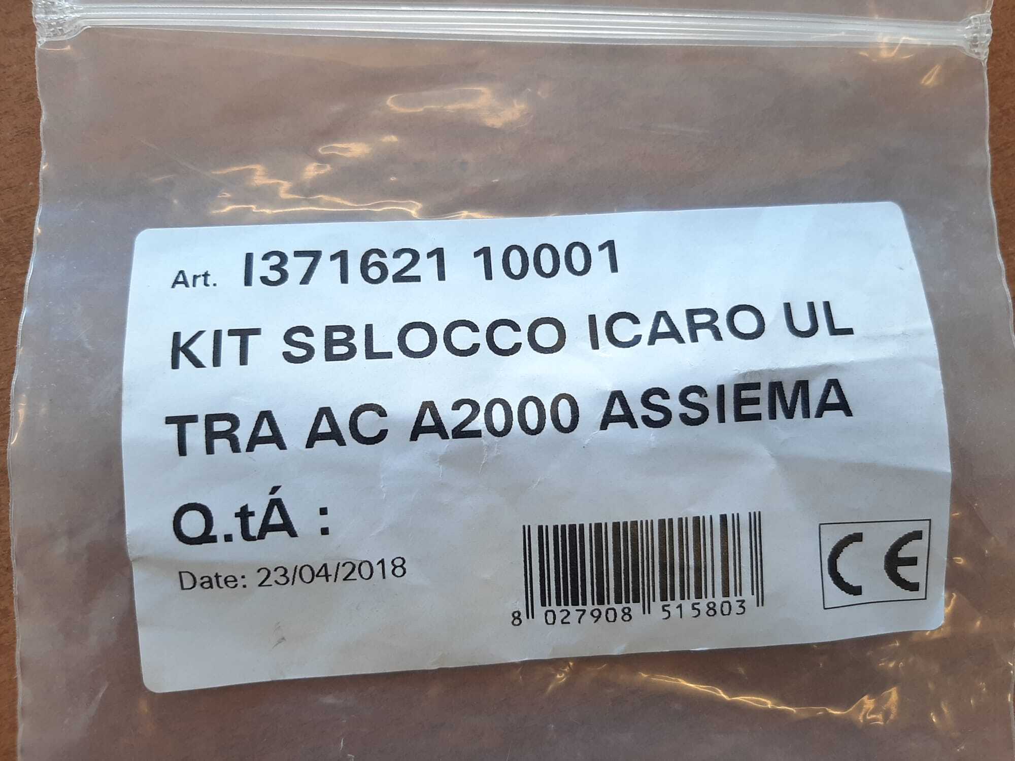 KIT SBLOCCO ICARO ULTRA AC A2000 ASSIEMATO