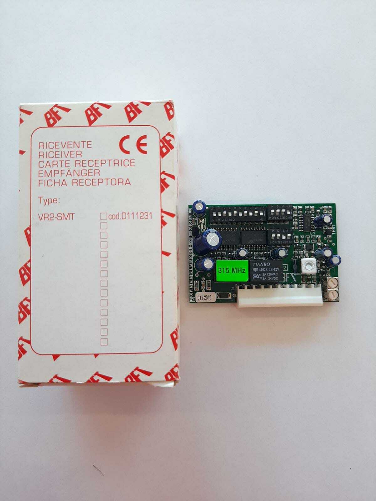 VR2-SMT RICEVENTE 2 CANALI MINI 315MHZ  RIGENERATA BFT