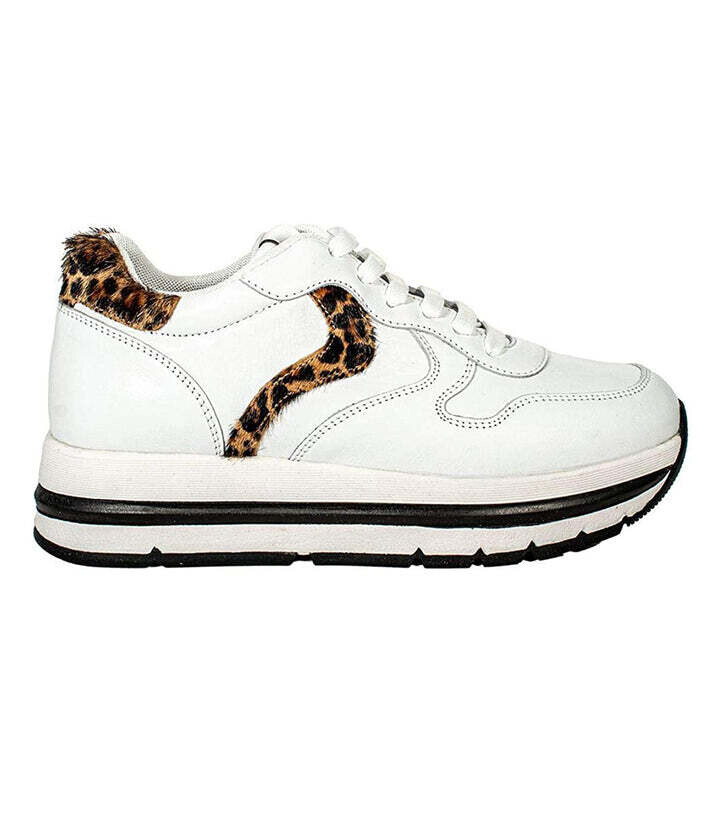 Voile Blanche Maran Bianco/Leopardo Sneaker Scarpe Donna
