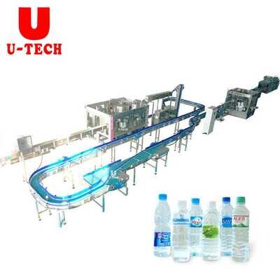 500ML Full Automatic 3 in1 Mini Small Business Scale Bottle Mineral Pure Table Drinking Water Filling Machine Line