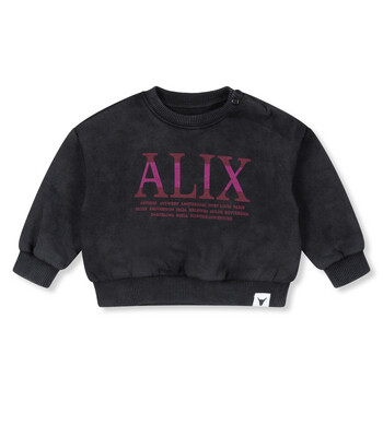 Baby knitted stripe alix sweater