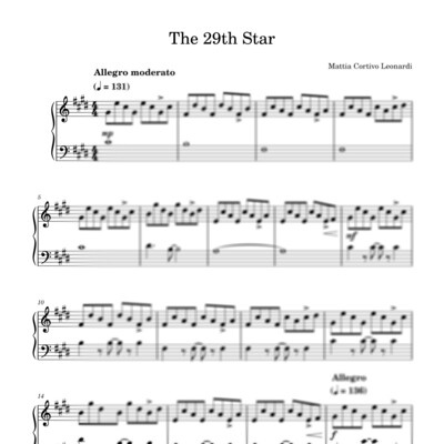 The 29th Star - Sheet music