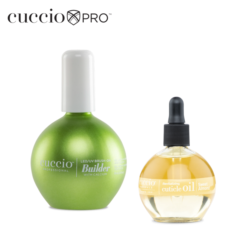 Builder Baza sa kalcijumom 75 ml + revitalizirajuce ulje za negu zanoktica 73 ml FREE