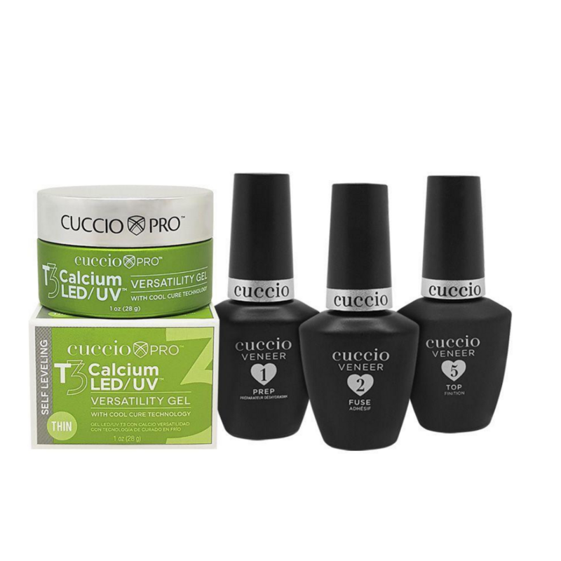 Prep, Fuse, Top Coat ,T3 UV/LED Calcium Gel 28 g
