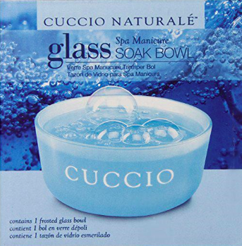 Cuccio Naturale Frosted Glass Spa Manicure Soak Bowl